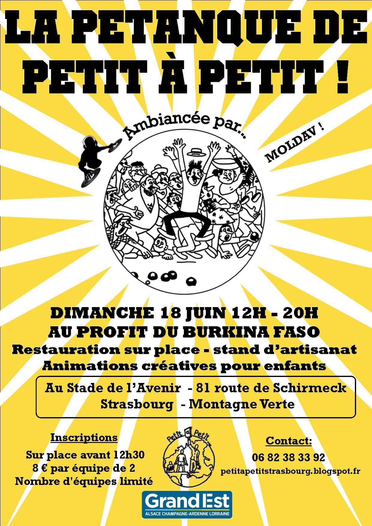 Tournoi de pétanque organisé par Petit à Petit