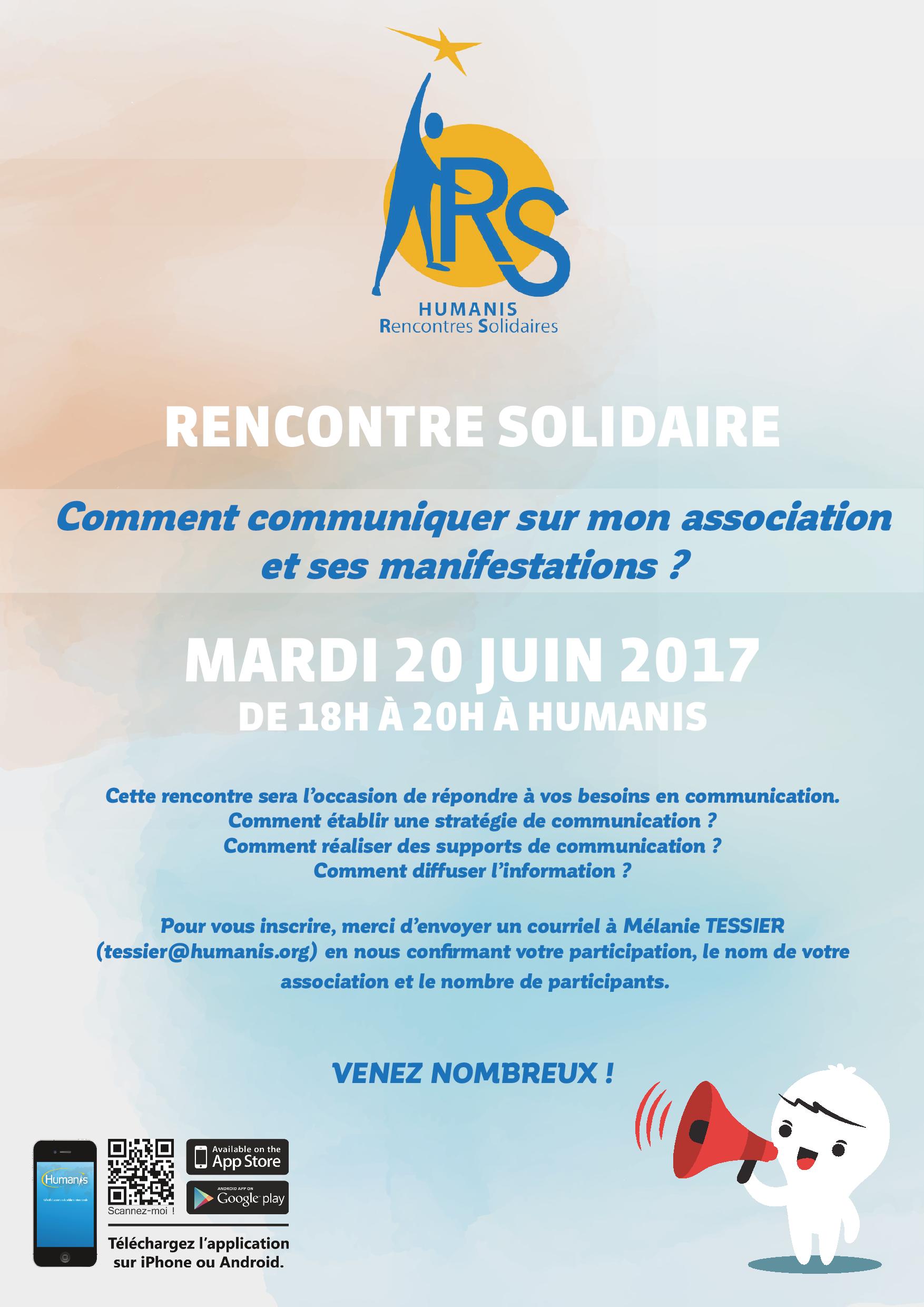 Rencontre Solidaire : « Comment communiquer sur mon association et ses manifestations ? »