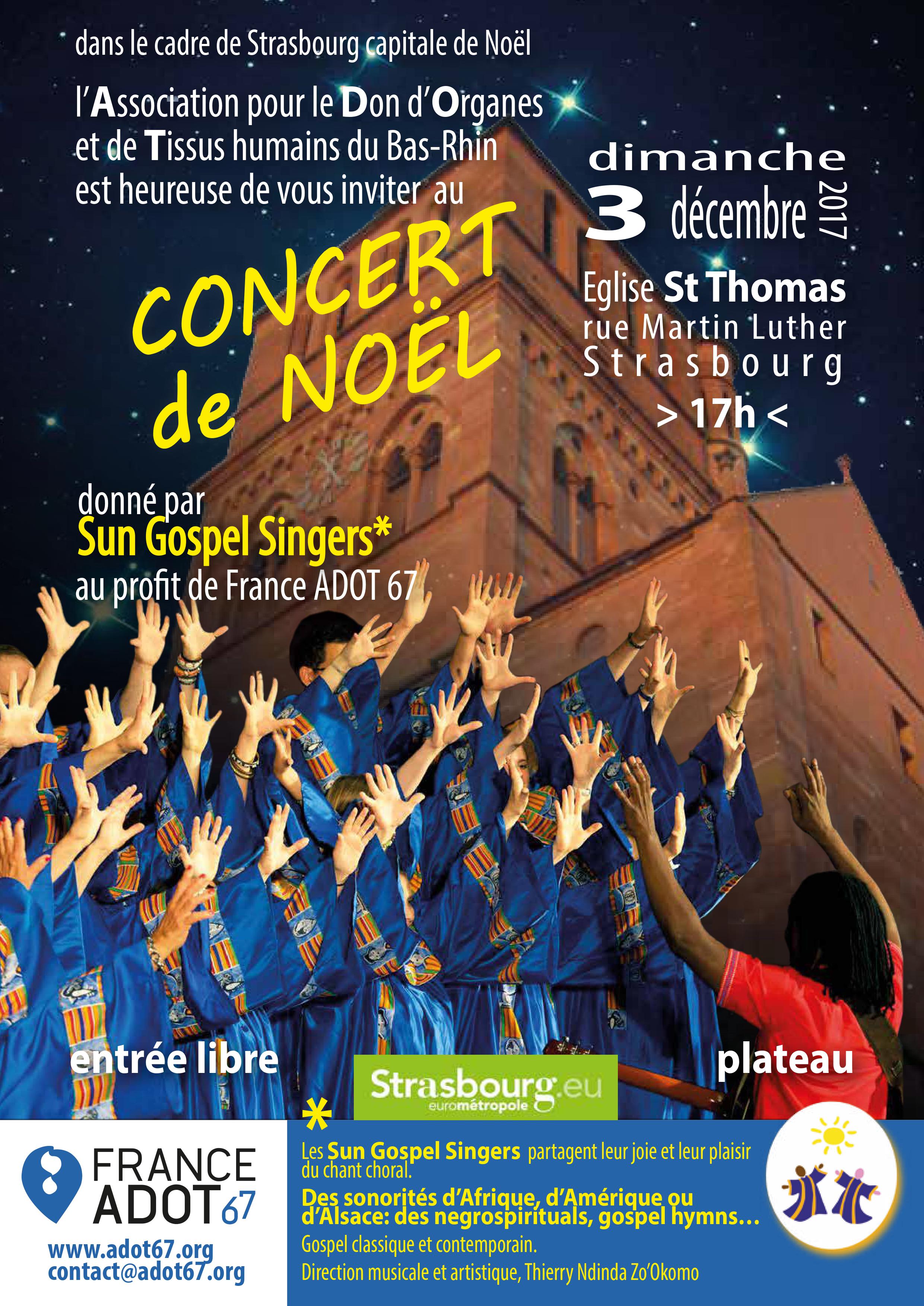 ADOT 67 vous invite à son concert de Noël !