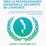 Colloque "Vers la reconnaissance universelle des Droits de l'Humanité"