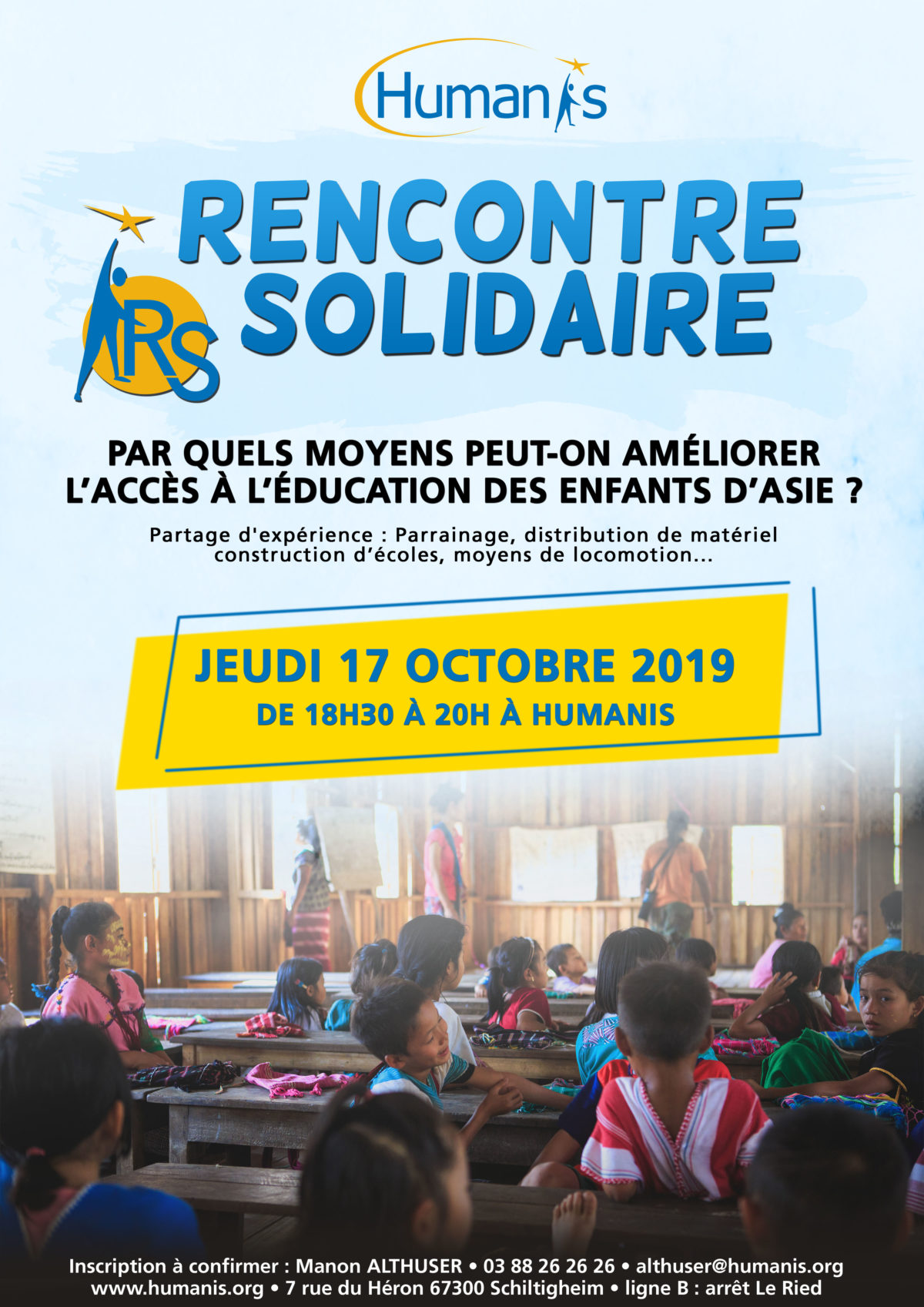 Affiche Rencontre Solidaire octobre 2019