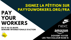 Collectif Ethique Sur L'Etiquette - Campagne Pay Your Workers